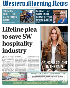 Cover of Western Morning News