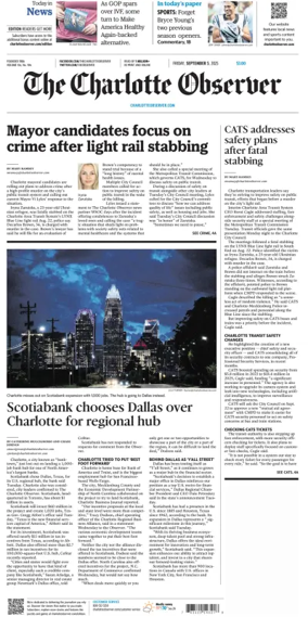 Cover of The Charlotte Observer