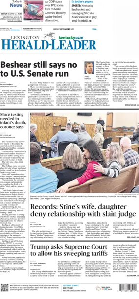 Cover of Lexington Herald-Leader