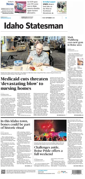 Cover of The Idaho Statesman