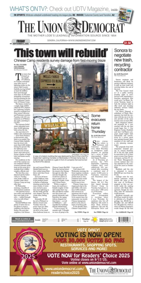 Cover of The Union Democrat