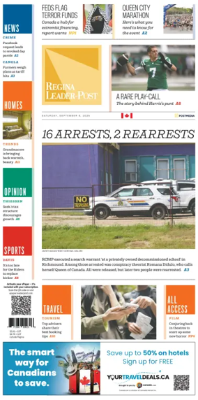 Cover of Regina Leader-Post