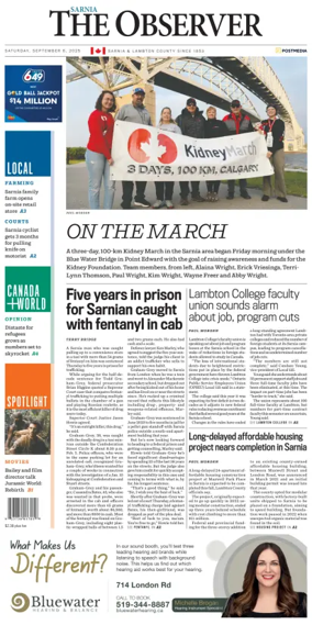 Cover of The Observer (Sarnia)