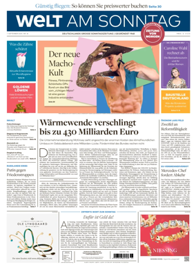 Cover of Welt am Sonntag