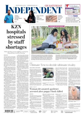 Cover of The Independent on Saturday