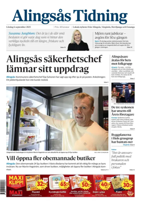 Cover of Alingsås Tidning