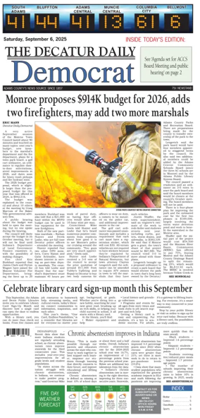 Cover of The Decatur Daily Democrat