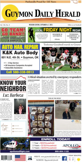 Cover of Guymon Daily Herald