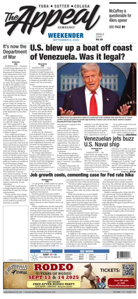 Cover of Marysville Appeal-Democrat    