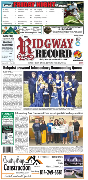 Cover of Ridgway Record