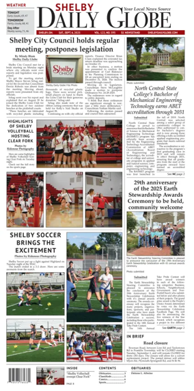 Cover of Shelby Daily Globe
