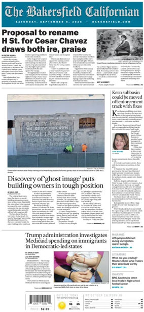 Cover of The Bakersfield Californian