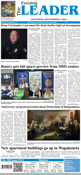 Cover of The Evening Leader