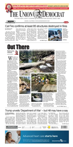 Cover of The Union Democrat