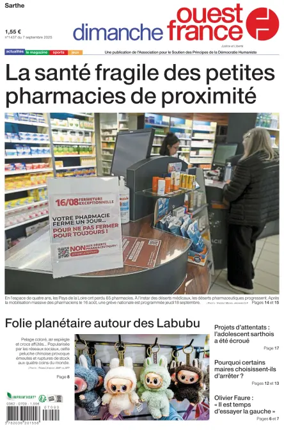 Cover of Dimanche Ouest France (Sarthe)