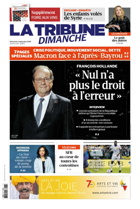 Cover of La Tribune Dimanche (France)