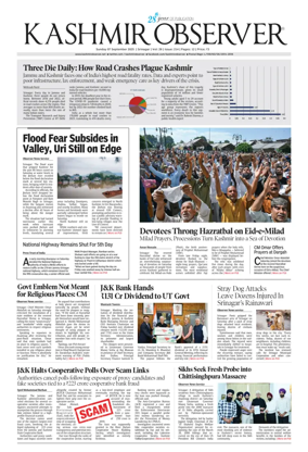 Cover of Kashmir Observer