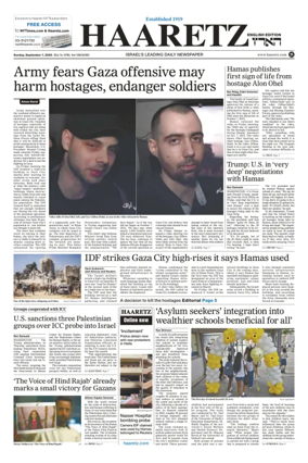Cover of Haaretz english edition