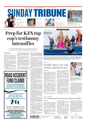 Cover of Sunday Tribune