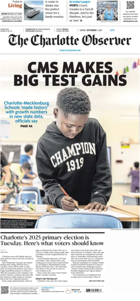 Cover of The Charlotte Observer (Sunday)