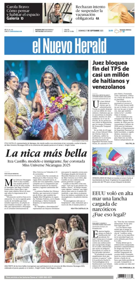 Cover of El Nuevo Herald (Sunday)