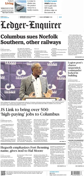 Cover of Ledger-Enquirer (Sunday)