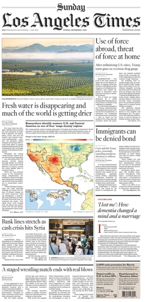 Cover of Los Angeles Times (Sunday)
