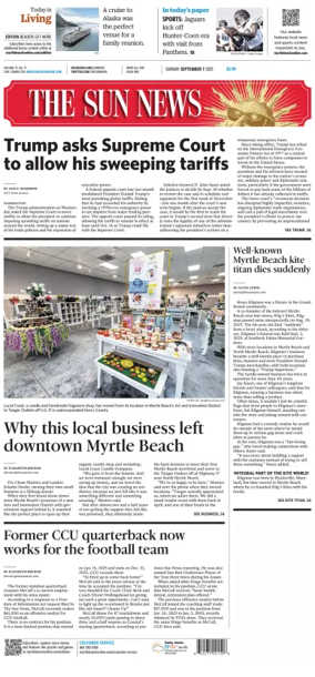 Cover of The Sun News (Sunday)