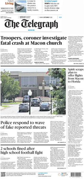 Cover of The Telegraph (Macon) (Sunday)