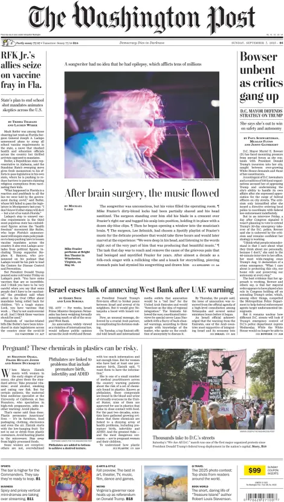 Cover of The Washington Post Sunday