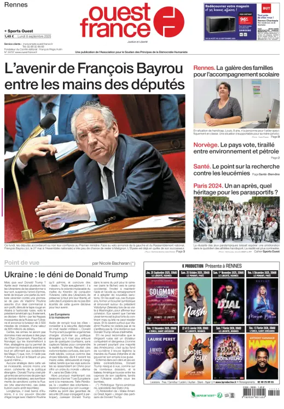 Cover of Ouest France (Rennes)