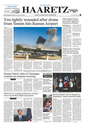 Cover of Haaretz english edition
