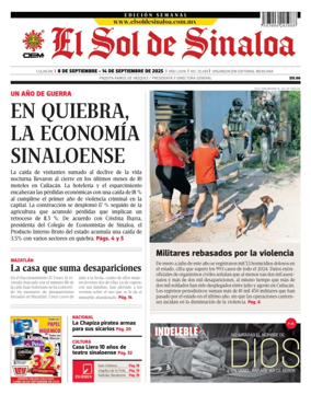 Cover of El Sol de Sinaloa