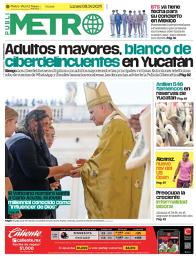 Cover of Publimetro Quintana Roo