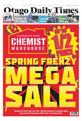 Cover of Otago Daily Times