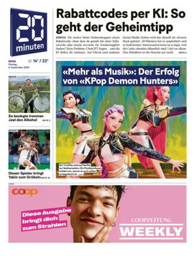 Cover of 20 Minuten - Bern