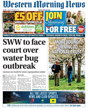 Cover of Western Morning News