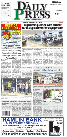 Cover of The Daily Press