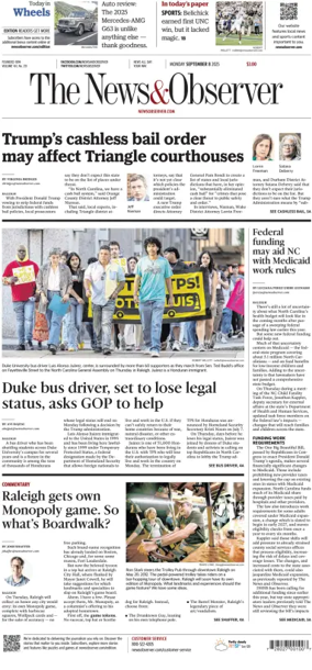 Cover of The News & Observer