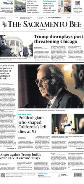 Cover of The Sacramento Bee