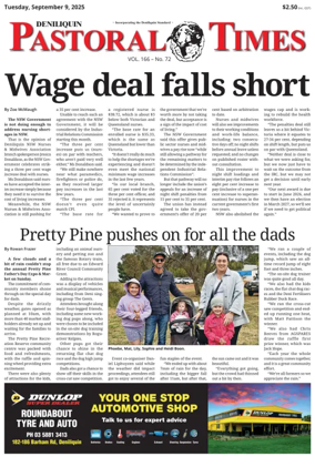 Cover of Deniliquin Pastoral Times