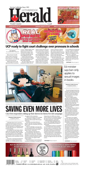 Cover of Lethbridge Herald