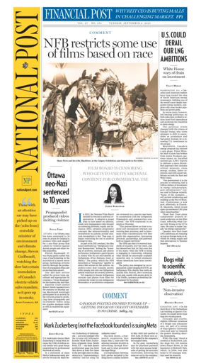 Cover of National Post - (National Edition)