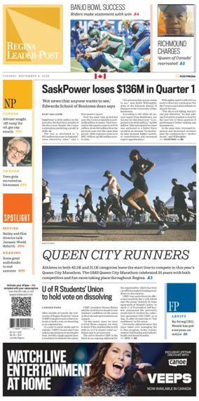 Cover of Regina Leader-Post