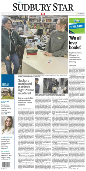Cover of The Sudbury Star
