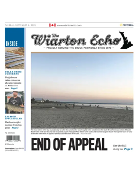 Cover of Wiarton Echo
