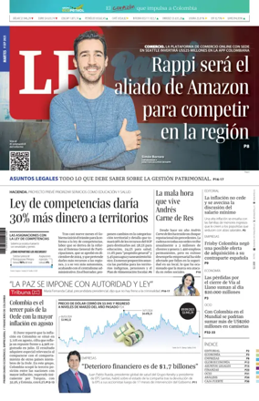 Cover of La Republica (Colombia)