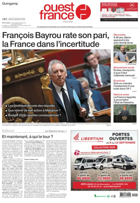 Cover of Ouest France (Guingamp)