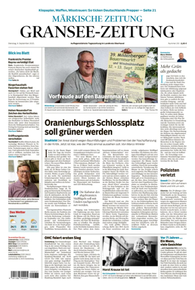 Cover of Gransee-Zeitung