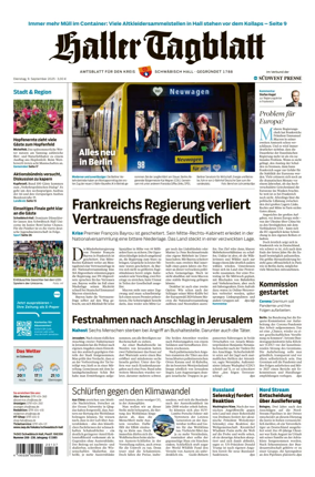 Cover of Haller Tagblatt